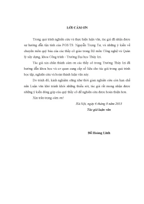 Luận văn thạc sĩ nghiên cứu đánh giá mô hình quản lý chất lượng xây dựng công trình trạm bơm phú mỹ