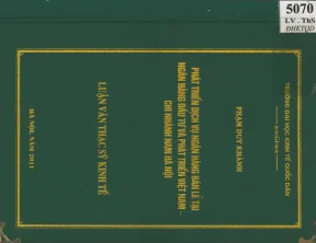 Luận văn phát triển dịch vụ ngân hàng bán lẻ tại ngân hàng đầu tư và phát triển việt nam chi nhánh nam hà nội