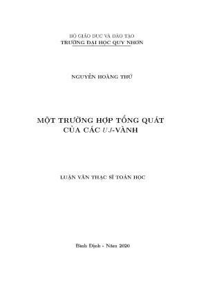 Luận văn thạc sĩ một trường hơp tổng quát của các uj vành