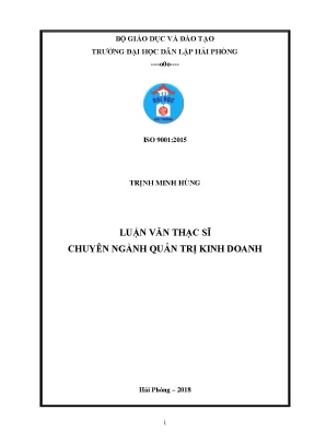 Luận văn thạc sĩ bố trí và sử dụng nhân sự tại chi cục hải quan kv3 cục hải quan thành phố hải phòng trong kỷ nguyên 4 0