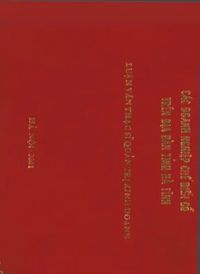 Luận văn phương hướng và những giải pháp chủ yếu để phát triển cơ sở nguyên liệu cho các doanh nghiệp chế biến gỗ trên địa bàn tỉnh hà tĩnh