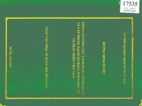 Luận văn nâng cao năng lực lãnh đạo cán bộ quản lý cấp trung tại ngân hàng tmcp đầu tư và phát triển việt nam