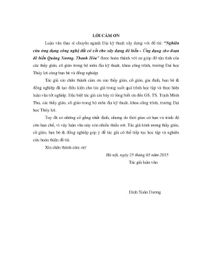 Luận văn thạc sĩ nghiên cứu ứng dụng công nghệ đất có cốt cho xây dựng đê biển ứng dụng cho đoạn đê biển quảng xương thanh hóa