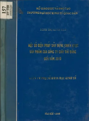 Luận văn một số biện pháp xây dựng chiến lược sản phẩm của công ty giấy bãi bằng đến năm 2010