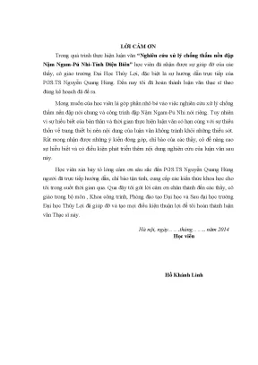 Luận văn thạc sĩ nghiên cứu xử lý chống thấm nền đập nậm ngam pú nhi tỉnh điện biên