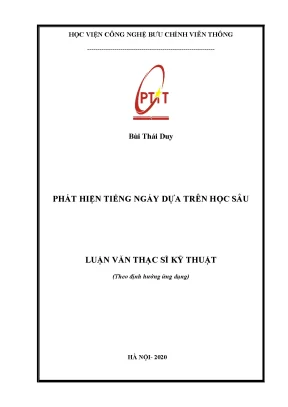 Luận văn thạc sĩ phát hiện tiếng ngáy dựa trên học sâu
