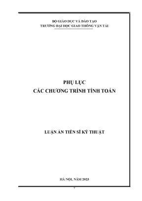 Phụ lục chương trình tính toán của luận văn tiến sĩ nghiên cứu ổn định trượt sâu của mố cầu trên móng nông bằng phương pháp cân bằng giới hạn tổng quát 50