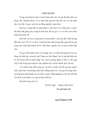 Luận văn thạc sĩ quản lý đấu thầu và hợp đồng xây dựng các công trình sử dụng vốn ngân sách trên địa bàn tỉnh hưng yên