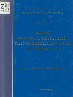 Luận văn giải pháp nâng cao hiệu quả sử dụng vốn tại tổng công ty xây dựng và phát triển hạ tầng licogi