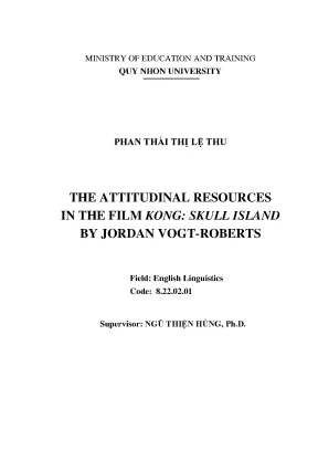 Luận văn thạc sĩ the attitudinal resources in the film kong skull island by jordan vogt roberts