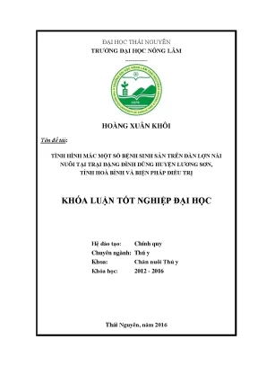 Luận văn thạc sĩ tình hình mắc một số bệnh sinh sản trên đàn lợn nái nuôi tại trại đặng đình dũng huyện lương sơn tỉnh hoà bình và biện pháp điều trị