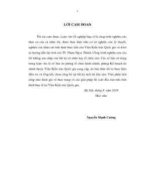 Luận văn thạc sĩ tạo động lực lao động cho đội ngũ kiến trúc sư tại viện kiến trúc quốc gia