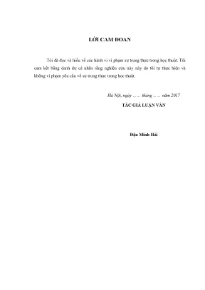 Luận văn tác động của xử phạt vi phạm hành chính về trật tự an toàn giao thông trên các tuyến đường cao tốc tại việt nam