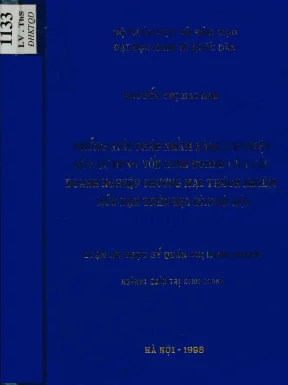 Luận văn những giải pháp nhằm nâng cao hiệu quả sử dụng vốn kinh doanh của các doanh nghiệp thương mại trách nhiệm hữu hạn trên địa bàn hà nội
