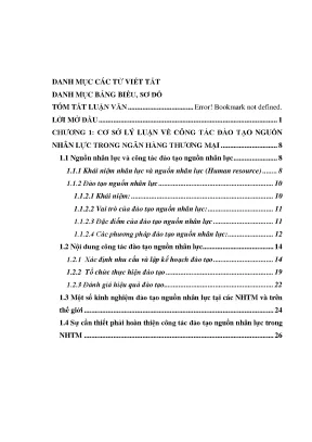 Luận văn hoàn thiện công tác đào tạo nguồn nhân lực tại sở giao dịch ngân hàng tmcp công thương việt nam