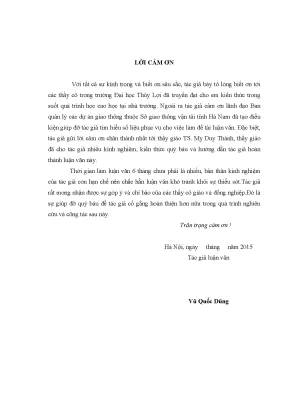 Luận văn thạc sĩ nghiên cứu công tác quản lý chất lượng xây dựng công trình tại ban quản lý các dự án giao thông thuộc sở giao thông vận tải tỉnh hà nam