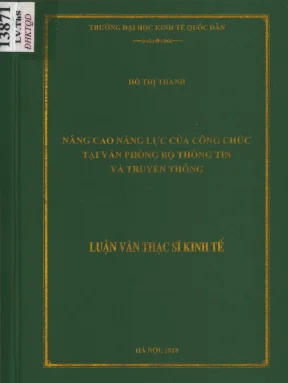 Luận văn nâng cao năng lực của công chức tại văn phòng bộ thông tin và truyền thông