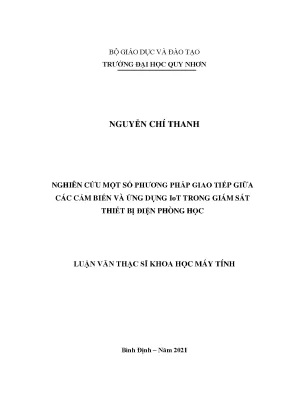 Luận văn thạc sĩ nghiên cứu một số phương pháp giao tiếp giữa các cảm biến và ứng dụng iot trong giám sát thiết bị điện phòng học