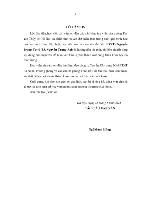 Luận văn thạc sĩ nghiên cứu đề xuất giải pháp hoàn thiện cơ cấu tổ chức nhằm nâng cao chất lượng quản lý dự án tại ban quản lý dự án nông nghiệp và phát triển nông thôn hà nam