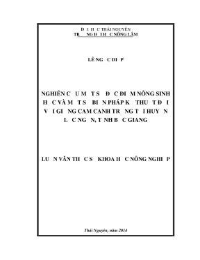 Luận văn thạc sĩ nghiên cứu một số đặc điểm nông sinh học và một số biện pháp kỹ thuật đối với giống cam canh trồng tại huyện lục ngạn tỉnh bắc giang