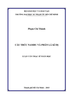 Luận văn thạc sĩ toán học cấu trúc nambu và phân lá kì dị