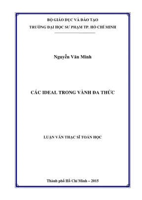 Luận văn thạc sĩ đại số và lý thuyết số các ideal trong vành đa thức