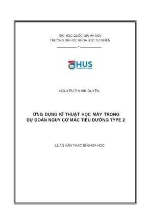 Ứng dụng kĩ thuật học máy trong dự đoán nguy cơ mắc tiểu đường type 2