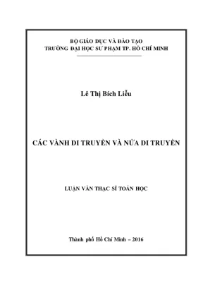 Luan van thac si dai so va ly thuyet so cac vanh di truyen va nua di truyen