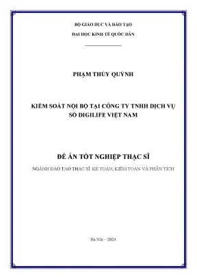 Luận văn thạc sĩ kế toán kiểm soát nội bộ tại công ty tnhh dịch vụ số digilife việt nam
