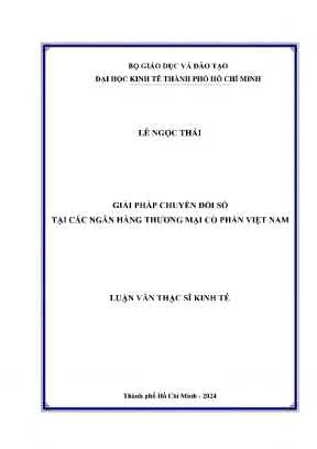 Giải pháp chuyển đổi số tại các ngân hàng thương mại cổ phần việt nam