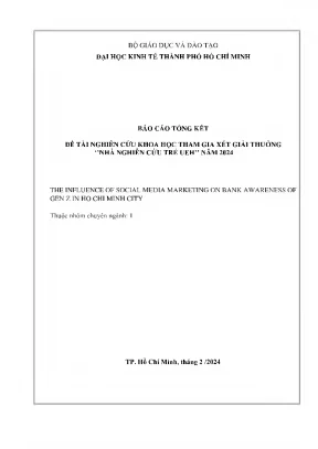 The influence of social media marketing on bank awareness of gen z in ho chi minh city