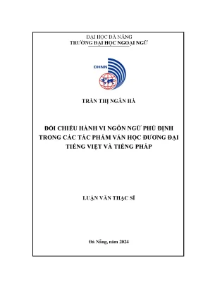 Đối chiếu hành vi ngôn ngữ phủ định