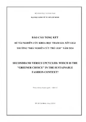 Secondhand versus upcycled which is the greener choice in the sustainable fashion context