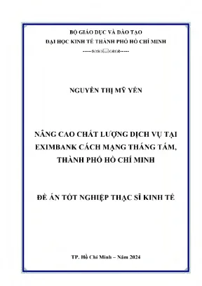 Nâng cao chất lượng dịch vụ tại eximbank cách mạng tháng tám thành phố hồ chí minh