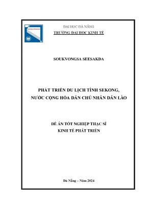 Phát triển du lịch tỉnh sekong nước cộng hòa dân chủ nhân dân lào
