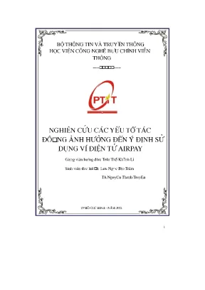 Nghiên cứu các yếu tố tác đông ảnh hưởng đến ý định sử dụng ví điện tử