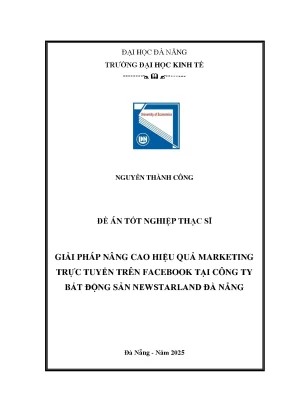 Giải pháp nâng cao hiệu quả marketing trực tuyến trên facebook tại công ty bất động sản newstarland đà nẵng