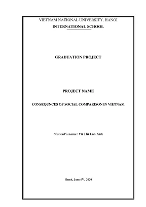 Consequences of social comparison evidence from vietnam