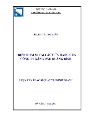 Triển khai 5s tại các cửa hàng của công ty xăng dầu quảng bình