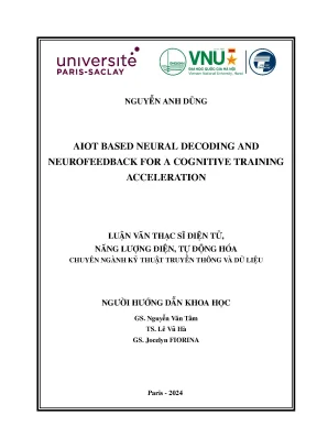 Aiot based neural decoding and neurofeedback for a cognitive training acceleration