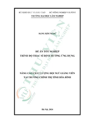 Nâng cao chất lượng đội ngũ giảng viên tại trường chính trị tỉnh hòa bình