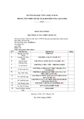 Phần lớn sinh viên ở tphcm tiêu thụ quá nhiều thực phẩm nhanh thực phẩm chế biến sẵn