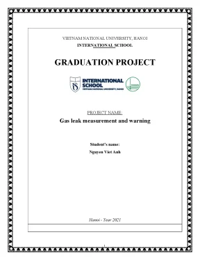 Gas leak measurement and warning
