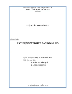 Luận văn tốt nghiệp tên đề tài xây dựng website bán đồng hồ