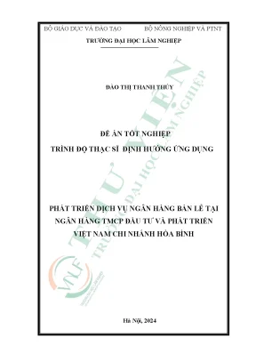Phát triển dịch vụ ngân hàng bán lẻ tại ngân hàng tmcp đầu tư và phát triển việt nam chi nhánh hòa bình