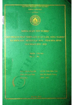 Quy hoạch phát triển sản xuất lâm nông nghiệp xã miền đồi huyện lạc sơn tỉnh hòa bình giai đoạn 2013 2020