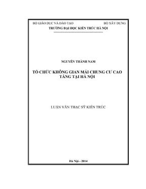 Tổ chức không gian mái chung cư cao tầng tại hà nội