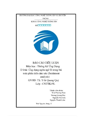 Ụng đề tài ứng dụng ngôn ngữ r trong bài toán phân tích cảm xúc sentiment ana