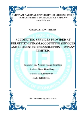 Accounting services provided at r ndeloitte vietnam accounting services r nand business process solution company r nlimited