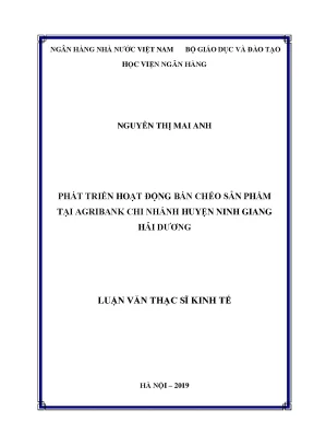 Luận văn thạc sĩ tài chính ngân hàng phát triển hoạt động bán chéo sản phẩm tại agribank chi nhánh huyện ninh giang hải dương
